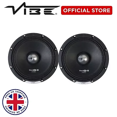 Vibe 6.5  Pro Midrange 960 Watts Max Car Audio Speakers Blackair Loud • £89.99