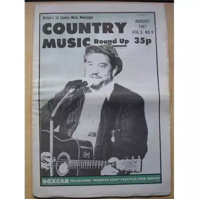 Boxcar Willie Country Music Round Up Magazine Aug 1981 Boxcar Willie Cover With  • £8