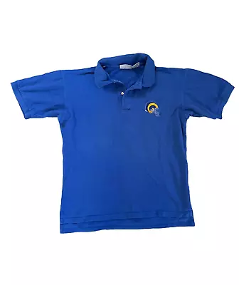 Vintage LA/ St. Louis Rams NFL Polo Shirt Men’s Size M Blue The Game Size M • $8