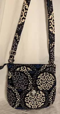 Vera Bradley Canterberry Cobalt Quilted Crossbody Shoulder Bag Purse • $14.99