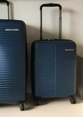 Samsonite Stack-IT  CABIN CASE Hardside Suitcase Luggage 4 Wheel Spinner Teal • £145