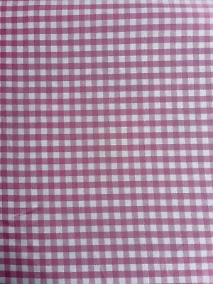 Laura Ashley Gingham Pink Fabric (per Metre) • £22.99