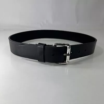 Black Leather Work Belt - Men's Size 30 • $12.80