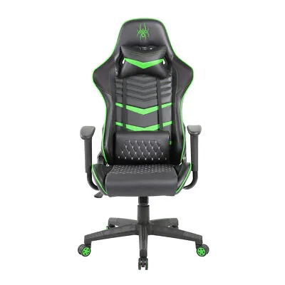 $247 • Buy Pure Acoustics Spider Iron Computer/Gaming Chair Back/Neck Support/Cushion Green