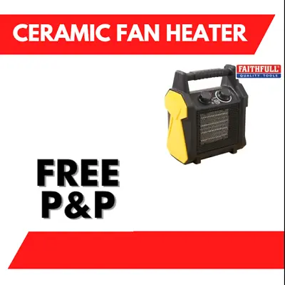 Ceramic Fan Heater 2kW 240V FPPHEAT2KWC2 Home Garage Warehouse Workshop • £39.99