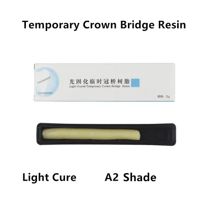 Dental Temporary Crown Bridge Material Light Cure Composite Resin A2 Shade 12g • $24.99