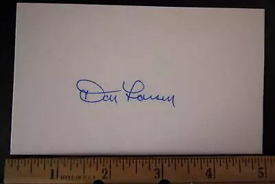 World Series Perfect Game Don Larsen (1929-2020) Autograph Index Card~ • $0.99