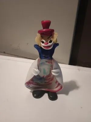 VTG Rare Creation Vimax  Hand Blown Glass Clown Ashtray/Figurine Made In Italy • $49.99