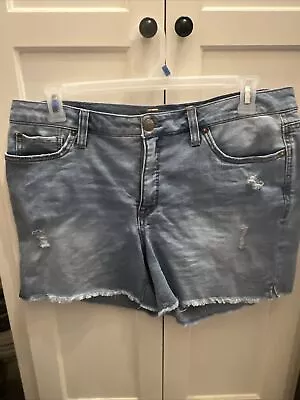 SEVEN 7 For All Mankind SHORTS SIZE 14 Distressed Cutoffs • $4.99