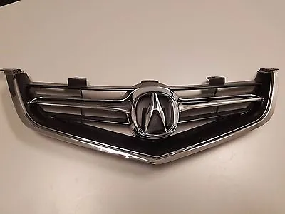 Fits New 04 05 2004 2005  Acura TSX Grill Grille W/ OE Emblem Chrome Molding • $139.99