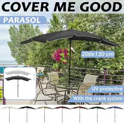 $32.99 • Buy VidaXL Garden Outdoor Patio Parasol Umbrella With Pole 200x130cm Multi Colours