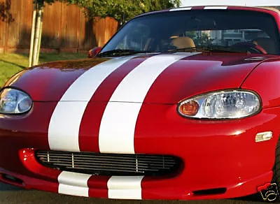 8  Dual Plain Racing Rally Stripe Decals Stripes For Any Mazda Miata Decals Mx5 • $69.99