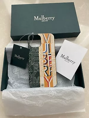 Brand New : MULBERRY Apple IPhone 12 Phone Case & Box: Scotchgrain  : New • £49.99