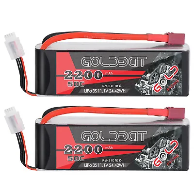 2x 2200mAh 3S 50C 11.1V LiPo Battery Deans Plug For RC Car FPV Hobby • $29.22