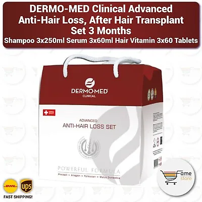 DERMO-MED Clinical 3 Months Advanced Anti-Hair Loss After Hair Transplant Set • $199.90