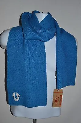 TRUE RELIGION Man's Ribbed Knitted Scarf  NEW   Size 63 X 8in  Retail $118 • $36.99