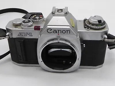 Vintage Canon AV-1 Film Camera Body - 35mm SLR - Spares/Repair Unkown Fault • £27.50