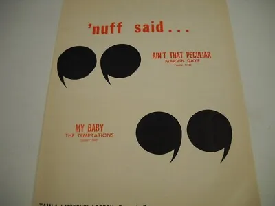 MARVIN GAYE Peculiar TEMPTATIONS My Baby - Original MOTOWN 1965 Promo Poster Ad • $9.95