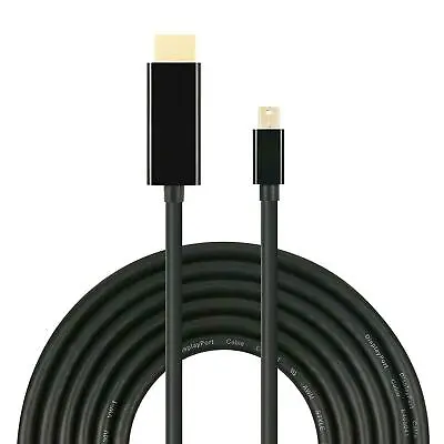 10 FT Mini Display Port DP To HDMI Adapter Cable Dell HP Lenovo Macbook Surface • $10.98