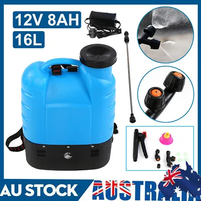 $75.88 • Buy 16L Backpack Knapsack Pump Weed Sprayer Garden Electric Chemical Spray Unit 12V