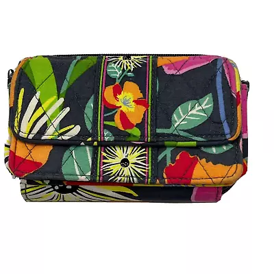 Vera Bradley Jazzy Blooms Spring 2013 Retired Floral Full Zip Wallet Wristlet • $14.97