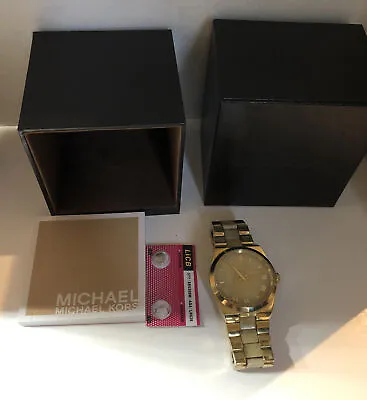 MICHAEL KORS Lady Watch MK-6152 Gold 7” Band Circumference • $39.99