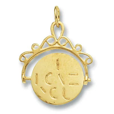 I Love You Spinner Pendant Yellow Gold Hallmarked British Made • £316.95