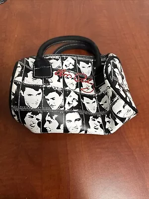 Elvis Presley Purse Tote Bag By Ashley M.  Vinyl Purse 8” Signature Embroidered • $6.99