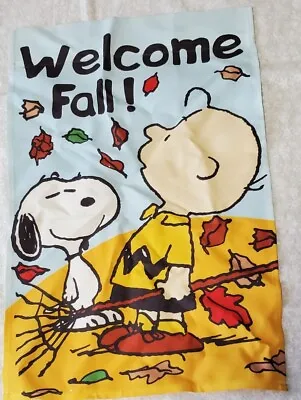 Peanuts Snoopy Fall Nylon Outdoor Flag Small  • $5.95