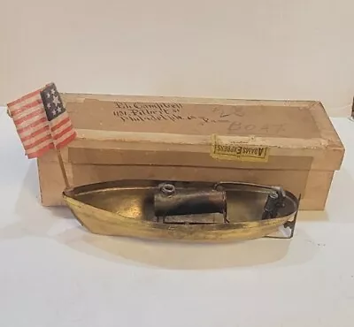 Vtg Union Manufacturing Live Steam Toy Boat #76 Little Wonder Original Box RARE • $649.99