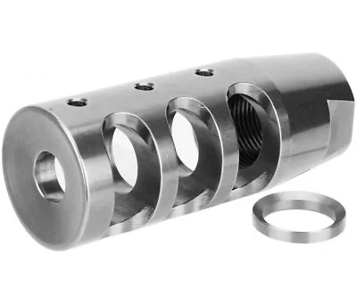 Stainless Steel Muzzle Brake Compensator 1/2x28 5.56 .223 • $29.99