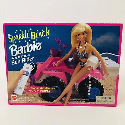 Vintage Sparkle Beach Barbie 1995 Mattel 7000-93 Remote Control Sun Rider New • $83.19