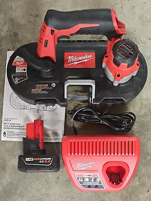 Milwaukee M12 Cordless Band Saw W/ 3.0aH Battery & Charger Model# 2429-20 • $179.90