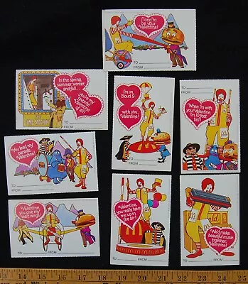 [ 1979 McDonald's Valentines Cards - Vintage - Mayor McCheese Grimace Etc. ] • $24