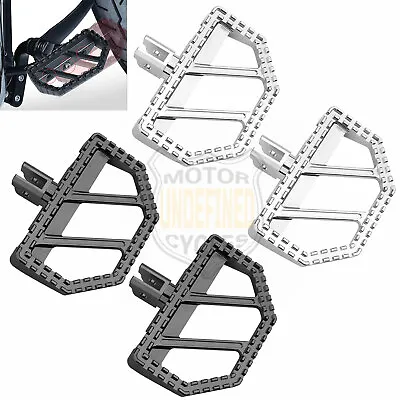 ‎Riot Front Boards Foot Pegs Floorboards For Harley Softail Low Rider Street Bob • $65.09