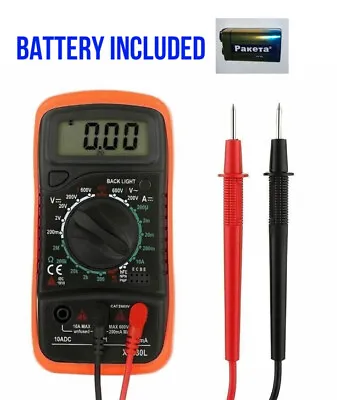 Expert Digital Multimeter LCD Voltmeter Ammeter AC DC OHM Current Circuit Tester • £8.49