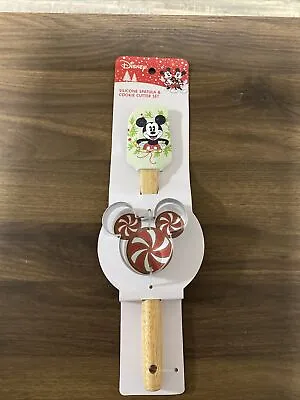 Disney Mickey Mouse Silicone Spatula And Cookie Cutter Set • £9.36