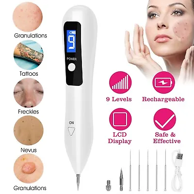 $30.27 • Buy USB LCD Skin Tag Repair Kit Age Spots Freckles Treatment + 6 Replaceable Needles