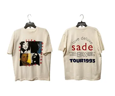 Sade Love Deluxe Tour 1993 Shirt Vtg 90s Sade Album Concert Shirt • $19.99