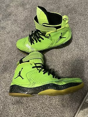 Lime Green Custom Jordans • $49.99