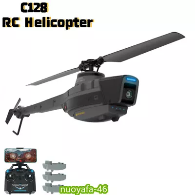 C128 2.4G 720P 6-Axis WiFi Helicopter Wide Angle Camera Spy Drone RC Plane Toys • $113.49