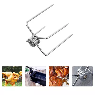 Stainless Steel BBQ Rotisserie Fork - Heavy Duty Square Meat Fork-NC • $13.19