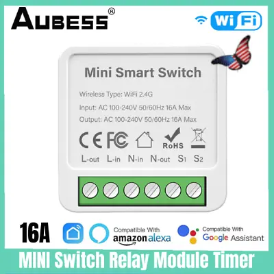 MINI Switch Relay Module Timer Smart WiFi Wireless Remote For  Iphone &  Android • $5.99