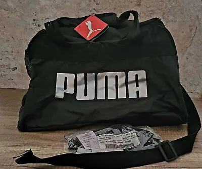Vintage PUMA Duffle Bag Black + Shoulder Strap / Travel Gym Bag / New (Other) • $16.73