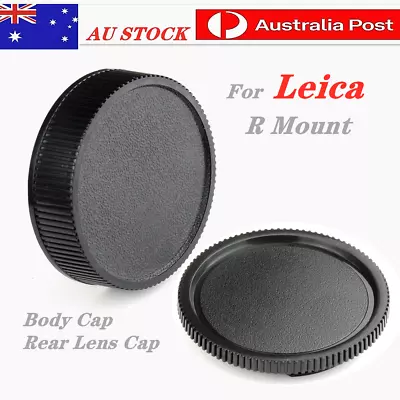 Body Cap + Rear Lens Cap Kit For Leica R LR Mount Such As R3 R4 R5 R6 R7 R8 R9 • $7.15