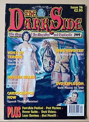 The Dark Side #76 1998 Uk Horror Magazine : Jaws Revisited Driller Killer • £5