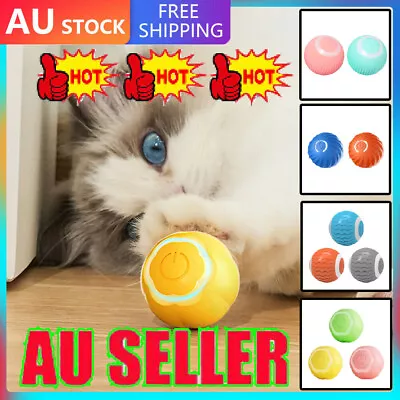 Cat Dog Toy Automatic Rolling Ball Electric Pet Smart Toys Balls D7 • $14.36