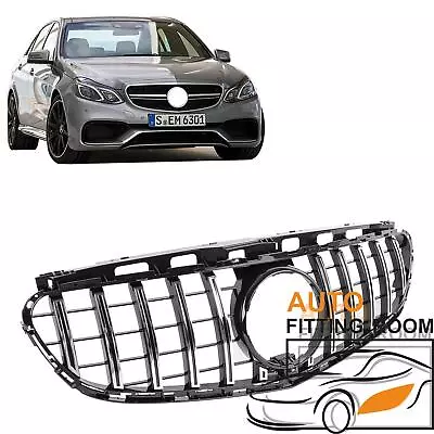 Chrome GT R Style Front Grille Grill For Mercedes W212 E300 E350 E400 2014-2016 • $74.99