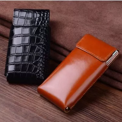 Genuine Leather Belt Waist Bag Pouch Magnetic Case Fr SAMSUNG Galaxy Z Fold 5 4 • $59.80