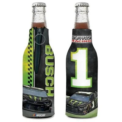 Kurt Busch 2019 Wincraft #1 Monster Energy 12oz Bottle Cooler FREE SHIP • $11.99